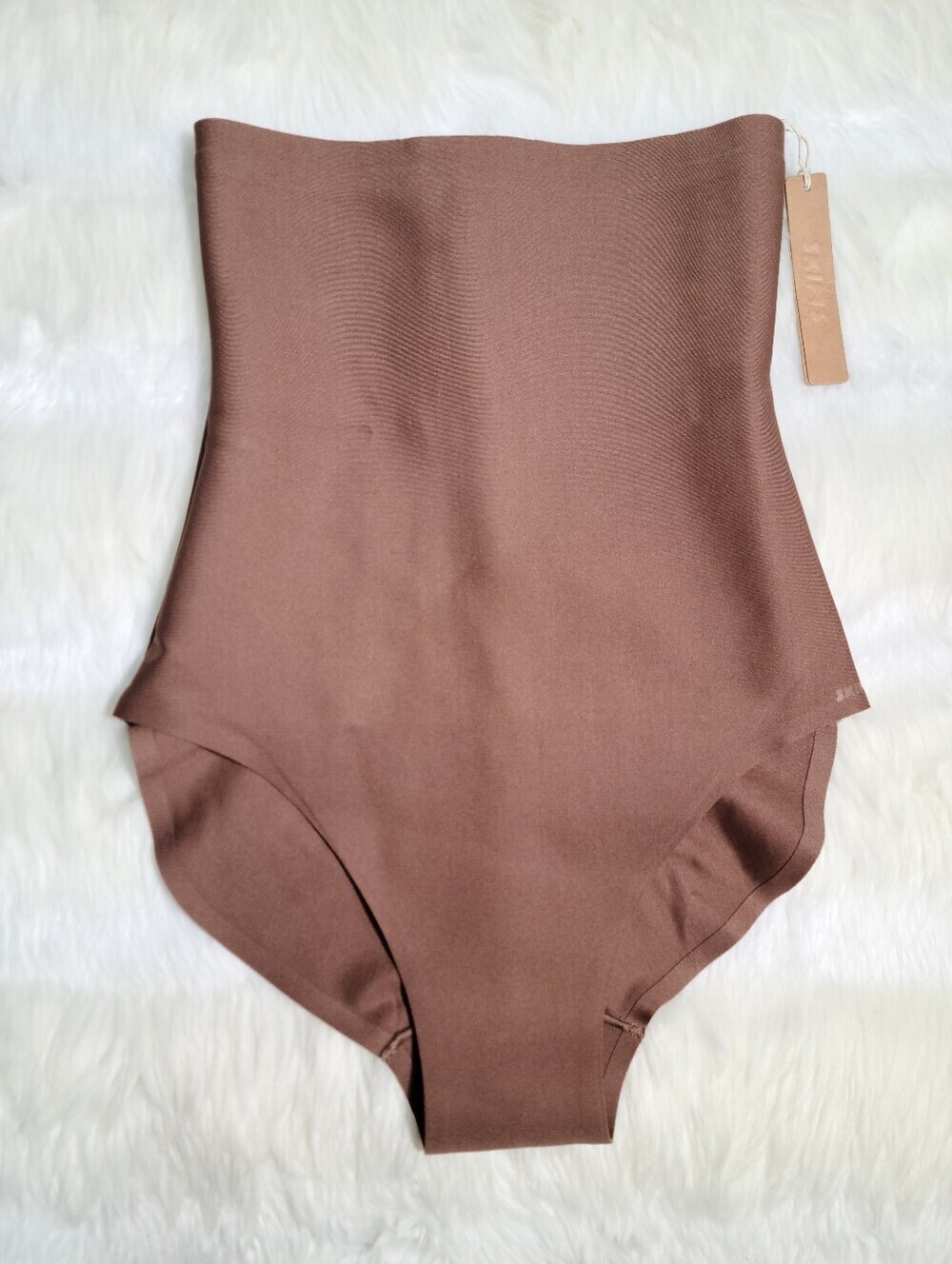 SKIMS Body Core Sculpt Zoned High Waisted Brief Brown Jasper Women XL NEW